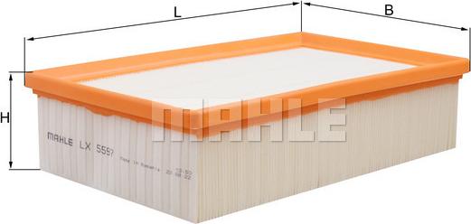 MAHLE LX 5597 - Filtro aria www.autoricambi360.it
