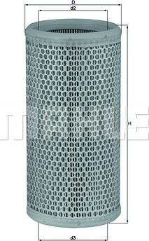 MAHLE LX 519 - Filtro aria www.autoricambi360.it
