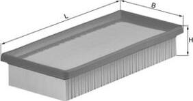 MAHLE LX 589 - Filtro aria www.autoricambi360.it