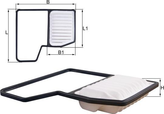 MAHLE LX 5859 - Filtro aria www.autoricambi360.it