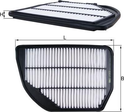 MAHLE LX 5858 - Filtro aria www.autoricambi360.it