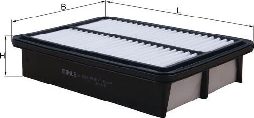 MAHLE LX 5800 - Filtro aria www.autoricambi360.it