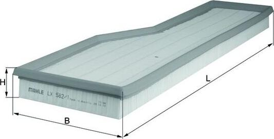 MAHLE LX 582/1 - Filtro aria www.autoricambi360.it