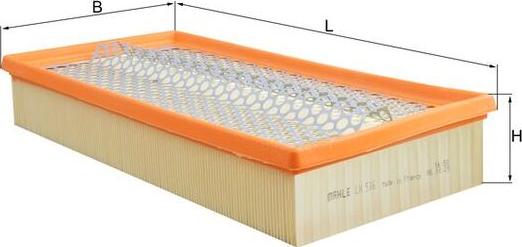 MAHLE LX 536 - Filtro aria www.autoricambi360.it
