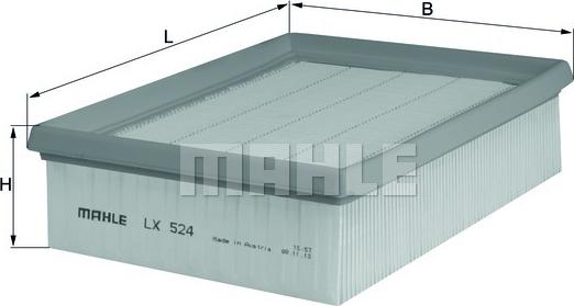 MAHLE LX 524 - Filtro aria www.autoricambi360.it