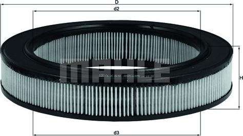 MAHLE LX 69 - Filtro aria www.autoricambi360.it