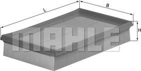 MAHLE LX 663 - Filtro aria www.autoricambi360.it