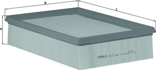 MAHLE LX 635 - Filtro aria www.autoricambi360.it