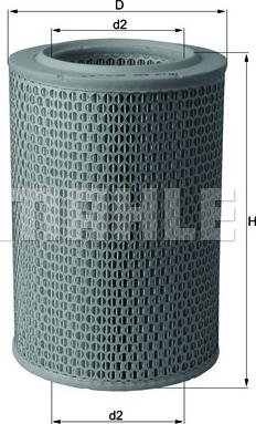 MAHLE LX 620 - Filtro aria www.autoricambi360.it