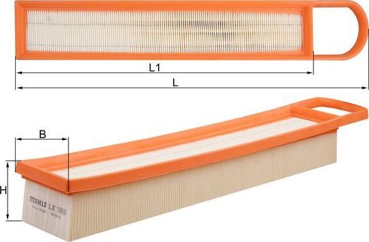 MAHLE LX 1969 - Filtro aria www.autoricambi360.it