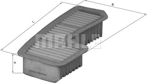 MAHLE LX 1936 - Filtro aria www.autoricambi360.it