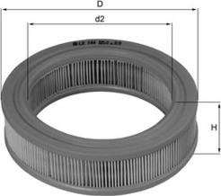 MAHLE LX 144 - Filtro aria www.autoricambi360.it