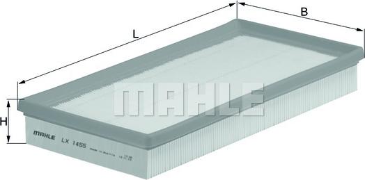MAHLE LX 1455 - Filtro aria www.autoricambi360.it