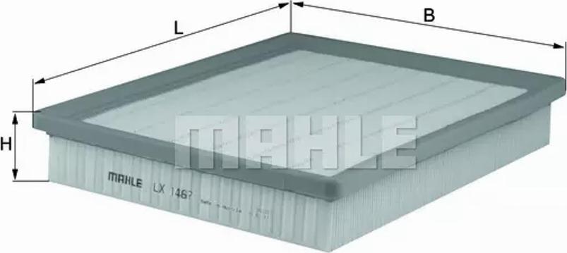 MAHLE LX 1467 - Filtro aria www.autoricambi360.it