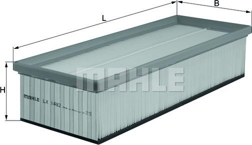 MAHLE LX 1482 - Filtro aria www.autoricambi360.it