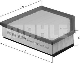 MAHLE LX 1593/2 - Filtro aria www.autoricambi360.it
