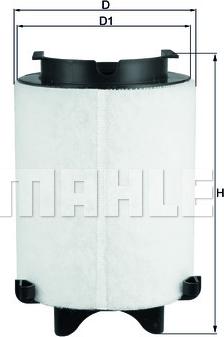 MAHLE LX 1566/1 - Filtro aria www.autoricambi360.it