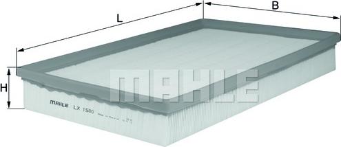 MAHLE LX 1500 - Filtro aria www.autoricambi360.it