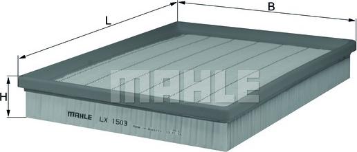 MAHLE LX 1503 - Filtro aria www.autoricambi360.it