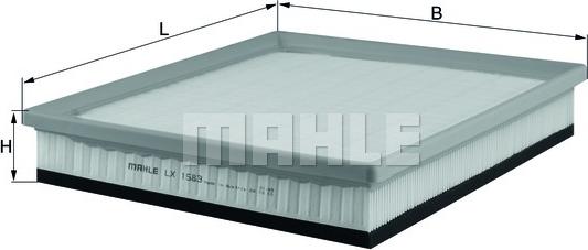 MAHLE LX 1583 - Filtro aria www.autoricambi360.it