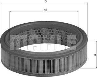 MAHLE LX 158 - Filtro aria www.autoricambi360.it