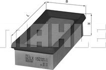 MAHLE LX 152 - Filtro aria www.autoricambi360.it