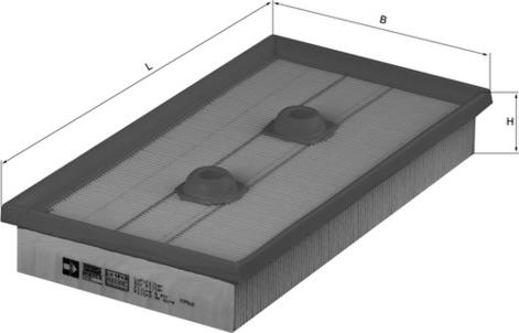 MAHLE LX 1643 - Filtro aria www.autoricambi360.it