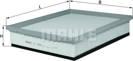MAHLE LX 1656 - Filtro aria www.autoricambi360.it