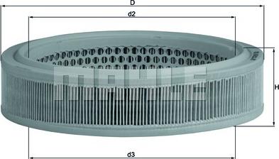 MAHLE LX 166 - Filtro aria www.autoricambi360.it