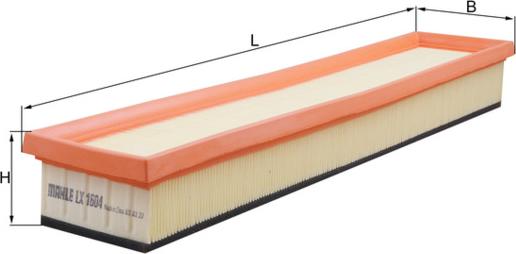 MAHLE LX 1604 - Filtro aria www.autoricambi360.it