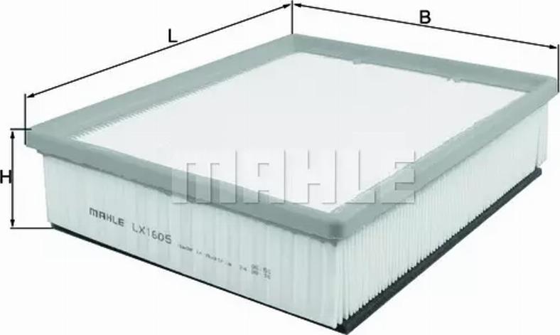 MAHLE LX 1605 - Filtro aria www.autoricambi360.it