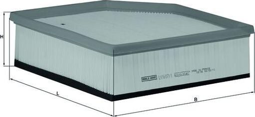 MAHLE LX 1607/1 - Filtro aria www.autoricambi360.it