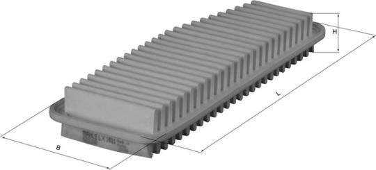 MAHLE LX 1611 - Filtro aria www.autoricambi360.it