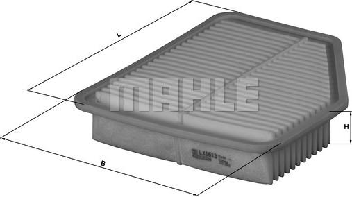 MAHLE LX 1613 - Filtro aria www.autoricambi360.it