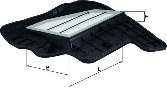 MAHLE LX 1685/5 - Filtro aria www.autoricambi360.it