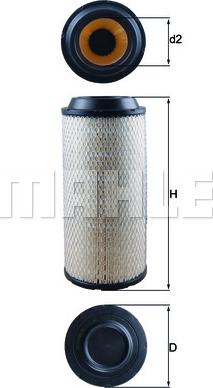MAHLE LX 1673 - Filtro aria www.autoricambi360.it