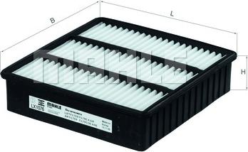 MAHLE LX 1076 - Filtro aria www.autoricambi360.it