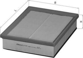 MAHLE LX 1078 - Filtro aria www.autoricambi360.it