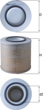 MAHLE LX 1077 - Filtro aria www.autoricambi360.it