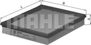 MAHLE LX 119 - Filtro aria www.autoricambi360.it