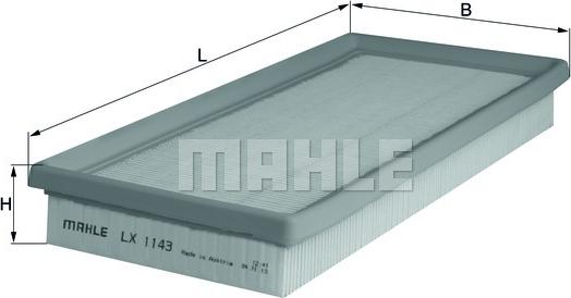 MAHLE LX 1143 - Filtro aria www.autoricambi360.it