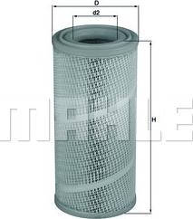 MAHLE LX 1142 - Filtro aria www.autoricambi360.it
