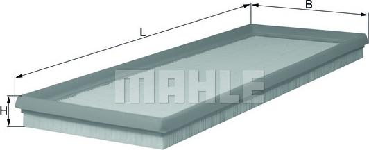 MAHLE LX 118 - Filtro aria www.autoricambi360.it