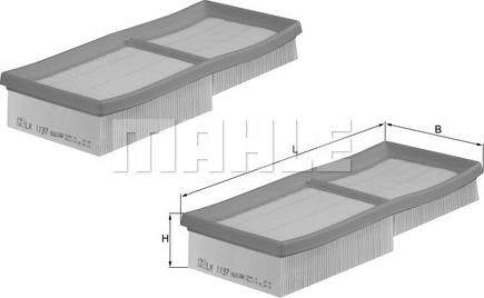 MAHLE LX 1137/S - Filtro aria www.autoricambi360.it