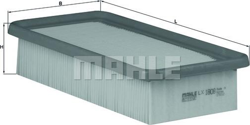 MAHLE LX 1808 - Filtro aria www.autoricambi360.it