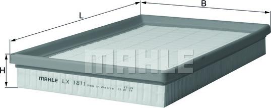 MAHLE LX 1811 - Filtro aria www.autoricambi360.it