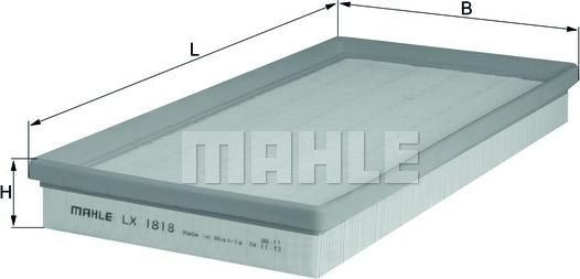 MAHLE LX 1818 - Filtro aria www.autoricambi360.it