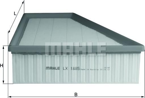 MAHLE LX 1885 - Filtro aria www.autoricambi360.it