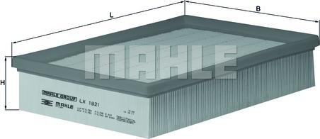 MAHLE LX 1821 - Filtro aria www.autoricambi360.it