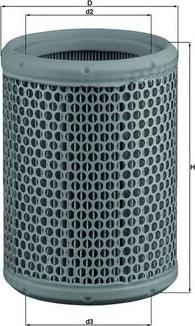 MAHLE LX 130 - Filtro aria www.autoricambi360.it